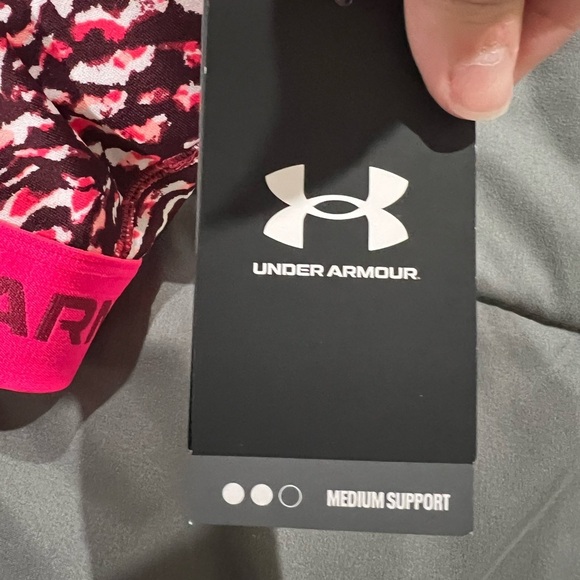 New NWT UA under armour Medium support compression sports bra pink black plus 3X - Picture 7 of 12